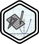 Hexagon Integration Icon for exponential base graphs on Online Math Tutor, LLC