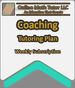 Coaching [Weekly Tutoring Plan]